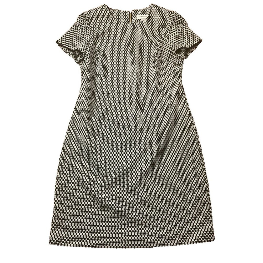 Calvin Klein Dress Womens Size 4 Black White